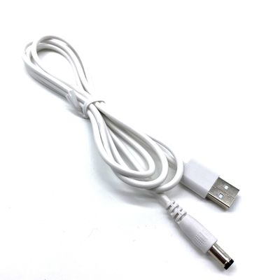 Cable de carga de corriente continua de 5.5 x 2.1 mm de tipo masculino a USB-A. Cepillo de dientes eléctrico
