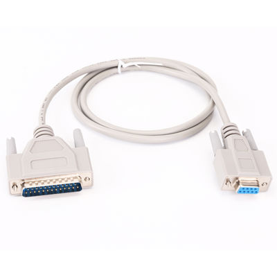 50cm D cables de conector de 25 pines de conector masculino a 9 pines de conector de datos de extensión de impresora femenina