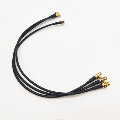 Cables coaxial de 100 mm de RF RP SMA Femenino a MMCX Extensión del cable RG178