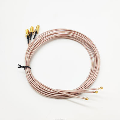 Cables de RF personalizados coaxial SMA Femenino a Ipex4 Gen4 Mhf4 Ensamblaje de cable RG178