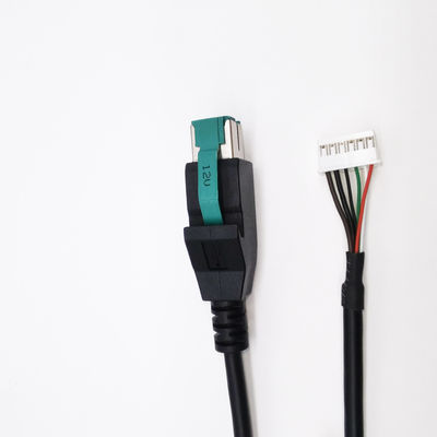6A Carga rápida 12V 24V Alimentado por cable USB macho a conector JST para tableta de impresora