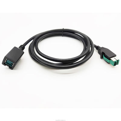 Logotipo personalizado de 24V con cable USB de 12V de cable de extensión de macho a hembra