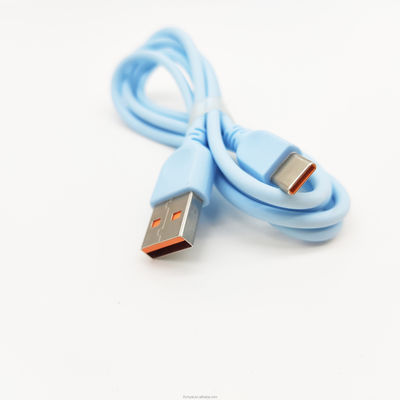 Logotipo de color personalizado Cable de carga rápida USB C Cable masculino USB A a tipo C Cable