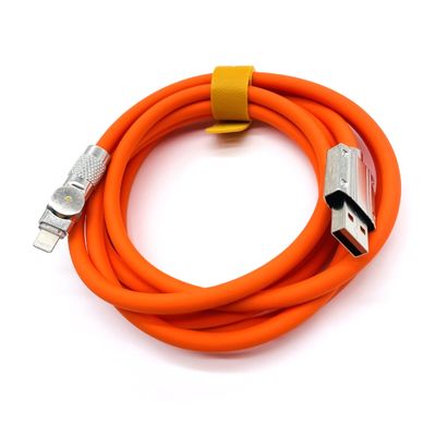Tipo A macho para iluminación de los cables USB para el teléfono móvil de carga rápida del cable