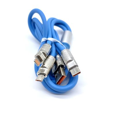 USB 3 en 1 Cable de carga de datos 3A 5A Carga rápida