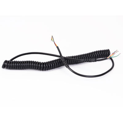 OEM Cables de enrollamiento de alta flexibilidad de resorte espiral Arnés de alambre automático de enrollamiento de cable
