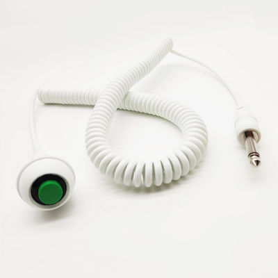Cables de enrollamiento flexibles Pushbutton To 6.35 Plug Spira Cable de resorte personalizado