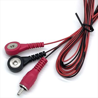 Cable médico RCA para el botón de conexión de cable de plomo personalizado con electrodo de conector de botón de conexión