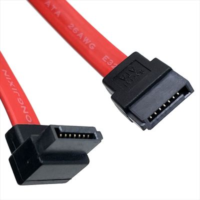 Flexible SATA cable de ensamblaje personalizado recto a 90 grados ángulo recto SATA cable de datos