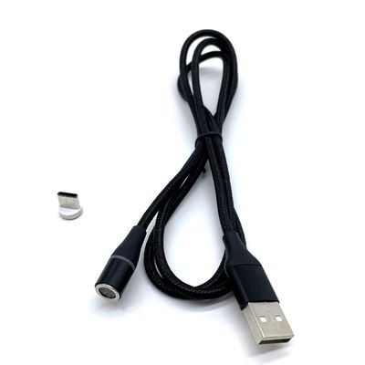 PD QC Cable USB magnético 3 en 1 con conector USB 2.0 para carga de computadoras y transferencia de datos